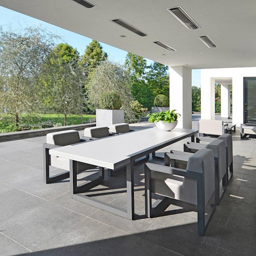 BERGEN -Садовый стол / обеденный стол 317 × 100см алюминиевая бетонная столешница
 от  borek