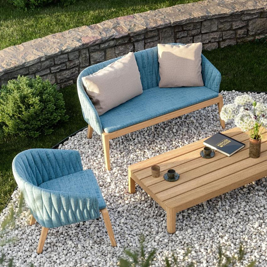 CALYPSO -Садовая скамейка / диван B134см, тик, включая обивку спинки, кат.A
 от  royal botania