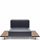 WALRUS -Модуль для отдыха OUTDOOR со встроенными боковыми столиками, ширина сиденья 80 см, 3 цвета покрытия на выбор
 от  extremis