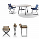 SEAX -Садовый стул / складной стул белый с деревянным декоративным покрытием Sail Elemental Light
 от  dedon