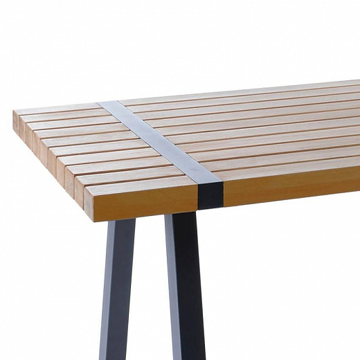 TWISK -Садовый стол / обеденный стол 320 × 100 см, тиковая алюминиевая рама
 от  borek