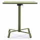 ELICA & TONIK -Складной стол для бистро цвета хаки, различные варианты верха
 от  fast