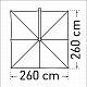 MEZZO -Зонт консольный / квадратный зонт консольный 260 × 260см
 от  may schirmsysteme