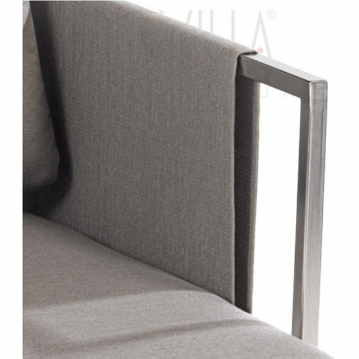 SUITE -Модуль дивана для отдыха СЛЕВА, нержавеющая сталь, различные варианты обивки.
 от  fischer
