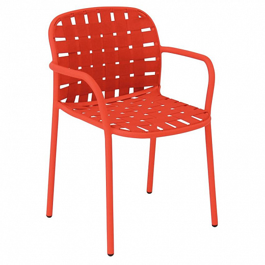 YARD -Садовый стул с подлокотниками / набор стульев для штабелирования из 4 различных цветов
 от  emu 