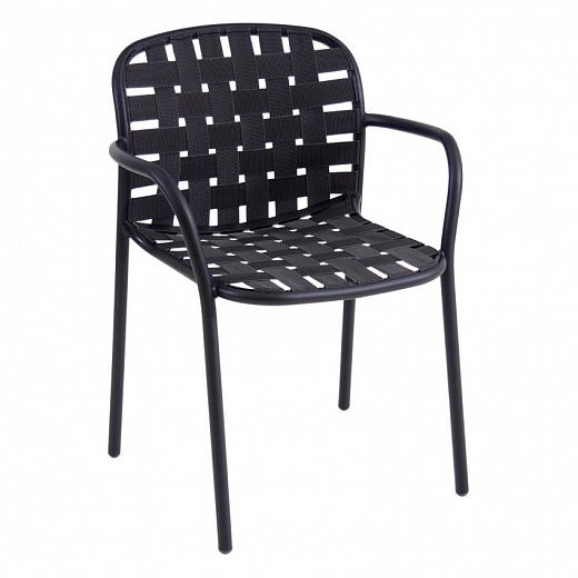 YARD -Садовый стул с подлокотниками / набор стульев для штабелирования из 4 различных цветов
 от  emu 