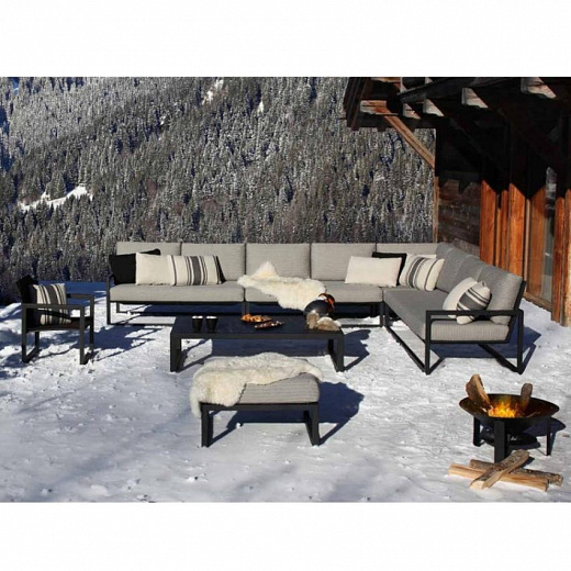 NINIX LOUNGE -Модуль для отдыха 2-х местный диван, подлокотник ЛЕВЫЙ, различные рамы, обивка по желанию
 от  royal botania