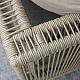 LINCOLN -Подставка для ног / табурет из алюминия антрацитовый трос темно-серые подушки в комплекте
 от  borek