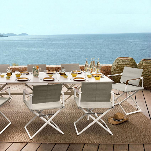 SEAX -Садовый стул / складной стул белый с деревянным декоративным покрытием Sail Elemental Light
 от  dedon