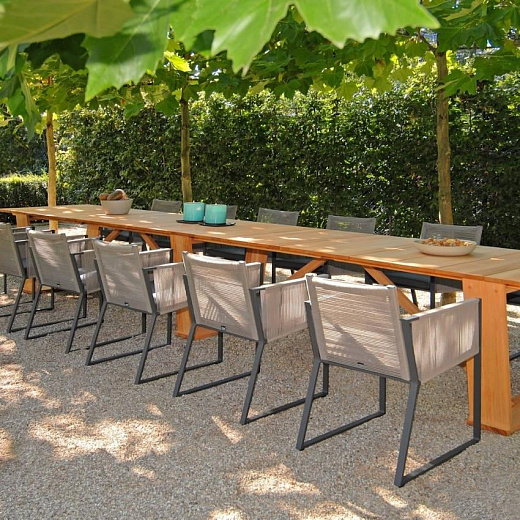 ROMA -Садовый стол / обеденный стол 274 × 90 см из массива тика
 от  borek