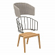 CALYPSO -Кресло для отдыха / кресло из тика, включая спинку и обивку категории A.
 от  royal botania