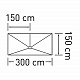 SCHATTELLO Sonnenschirm EXZENTRISCH -150 × 300 см, 5 частей, 4,5 м²
 от  may schirmsysteme