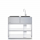 Open Kitchen Frame 100 -Каркас для уличной кухни 100x50x65см из матовой нержавеющей стали
 от  röshults