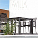 NOXO -Садовый стол раздвижной 220-320см, рама из нержавеющей стали, ножки 60x60мм HPL пластина различных цветов
 от  pavilla