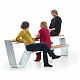 HOPPER bench -Садовый столик и скамья модель 300, оцинковка горячим способом
 от  extremis