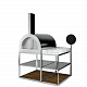 Sideboard zu Outdoor BBQ Wood Oven -Рама из матовой нержавеющей стали с мраморной столешницей
 от  röshults