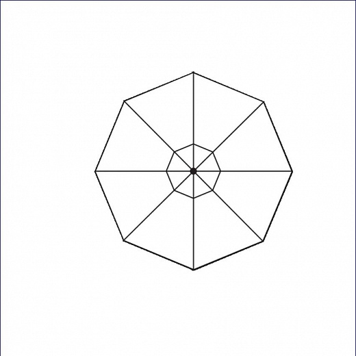 KLASSIKER -Зонтик восьмиугольный Ø500см различных цветов
 от  weishäupl