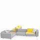 WALRUS -Мебель для отдыха OUTDOOR Угловой элемент ширина сиденья 80 см ЛЕВОЕ и ПРАВО 3 цвета покрытия на выбор
 от  extremis