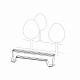HOPPER bench -Садовый столик и скамья модель 300, оцинковка горячим способом
 от  extremis