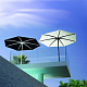 PALMA -Зонт от солнца Ø300см черный, разные цвета покрытия
 от  royal botania